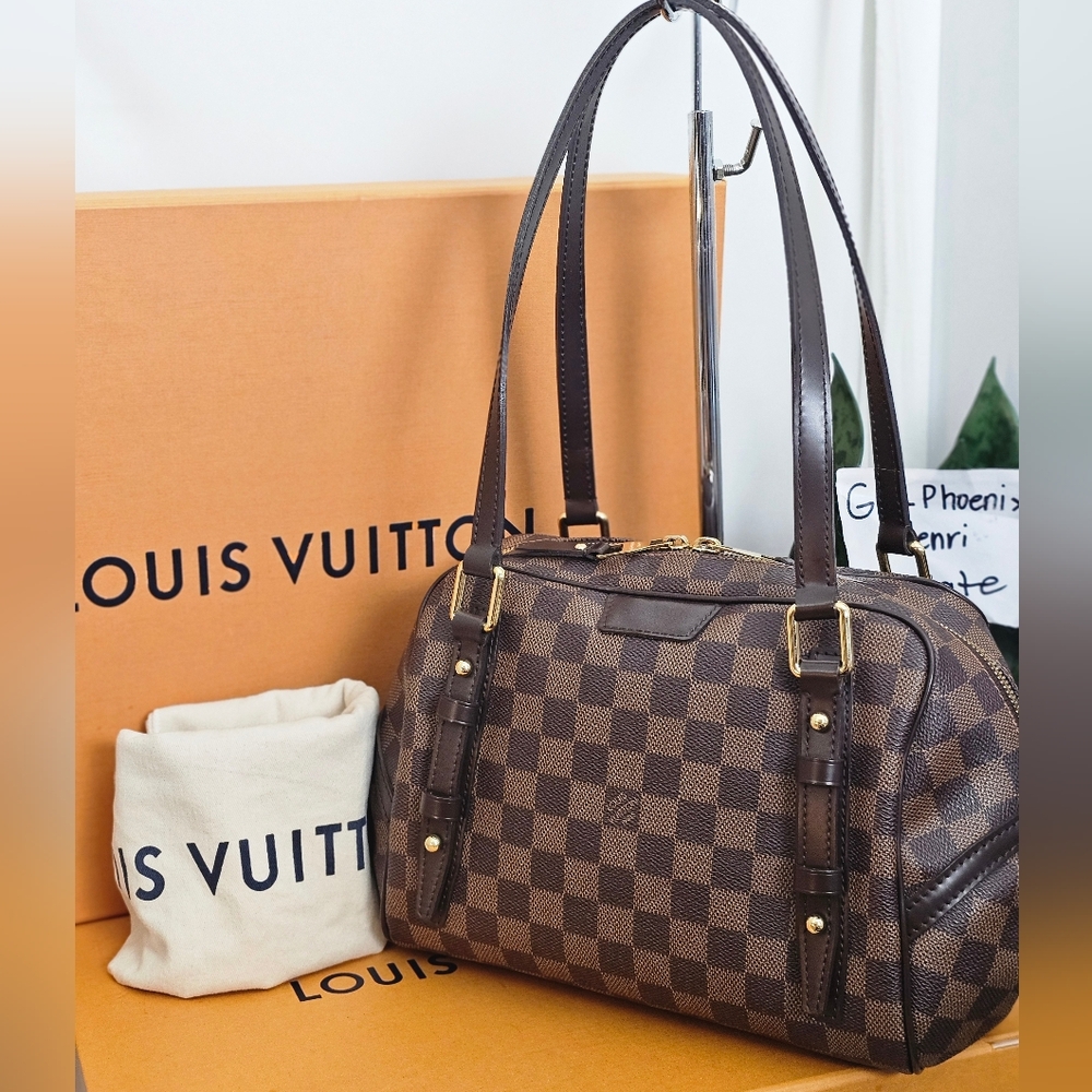 Complete Set "Giftable" Louis Vuitton Shoulder Bag Damier Ebene